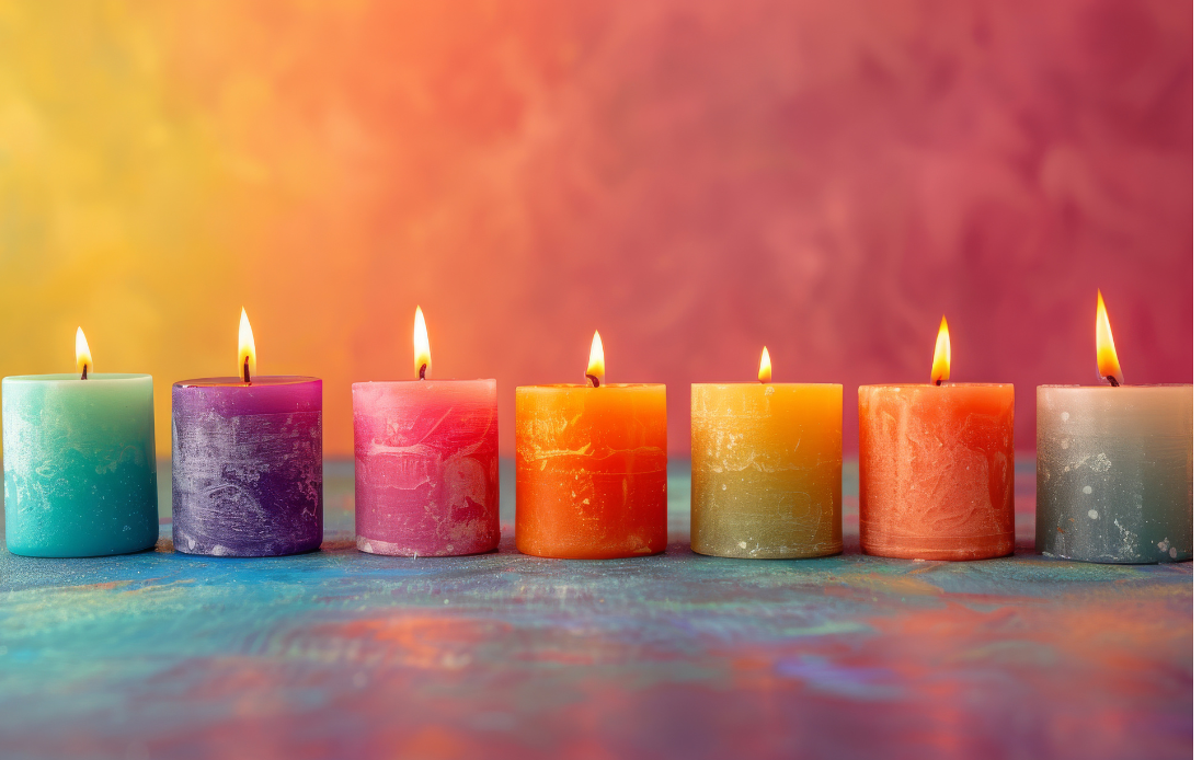 sedem-farieb-sviečky-čakry-význam farieb-rituál-Anjelka-rituálne sviečky