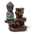 Stojan pre vonné kužele s tečúcim dymom - Malý Budha