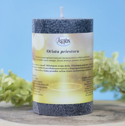 Očista priestoru – palmová sviečka 10 cm