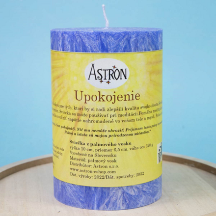 UPOKOJENIE – Sviečka z palmového vosku 10 cm