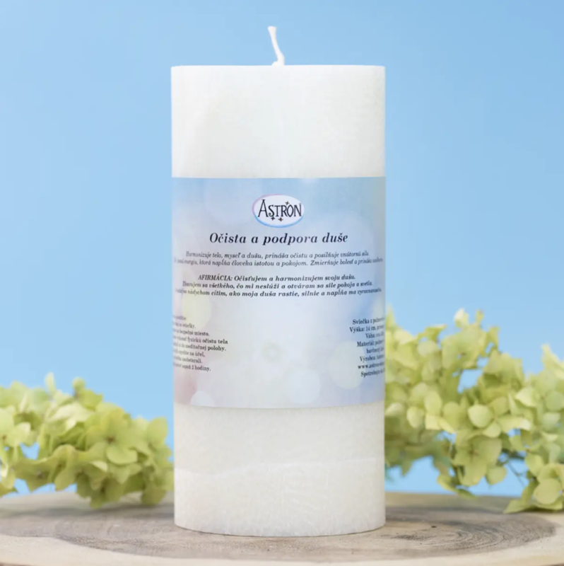 Sviečka na očistu a podporu duše - 14 cm