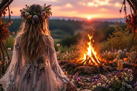 Beltane sviatok lásky a vášne – oslava života, oheň, tanec v kruhu a spojenie mužskej a ženskej energie